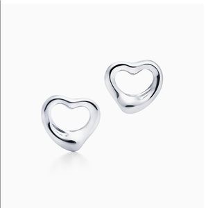 Tiffany & Co. - Elsa PERETTI , Open Heart Sterling Silver Stud Earrings.